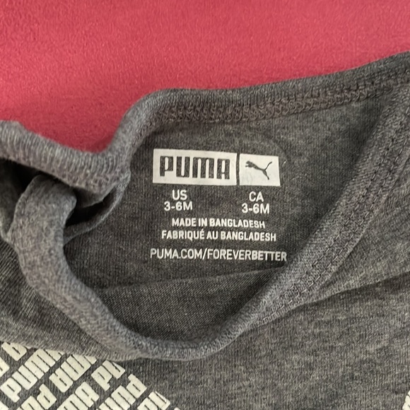 Puma bodysuit. Short sleeve. 0-6 month baby. - Picture 2 of 2